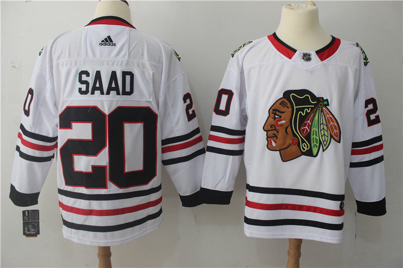 Brandon Saad Chicago Blackhawks white jersey