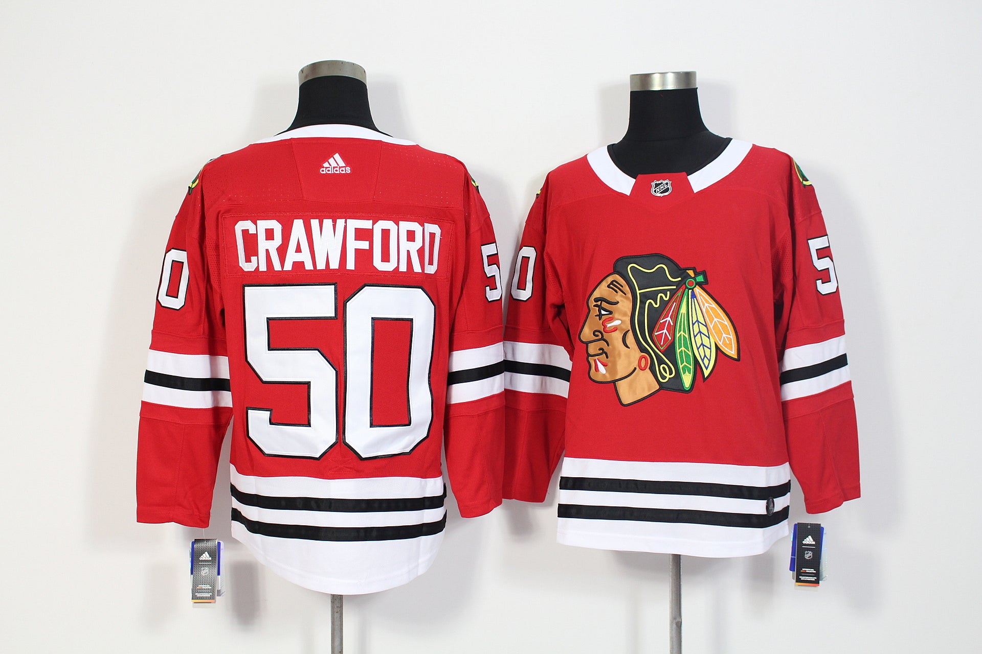 Corey Crawford Chicago Blackhawks red jersey