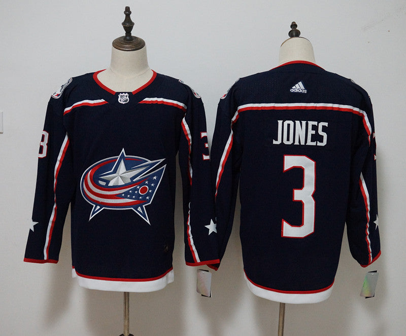 Seth Jones Columbus Blue Jackets navy jersey