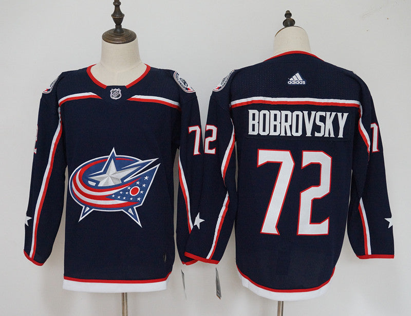 Sergei Bobrovsky Columbus Blue Jackets navy jersey