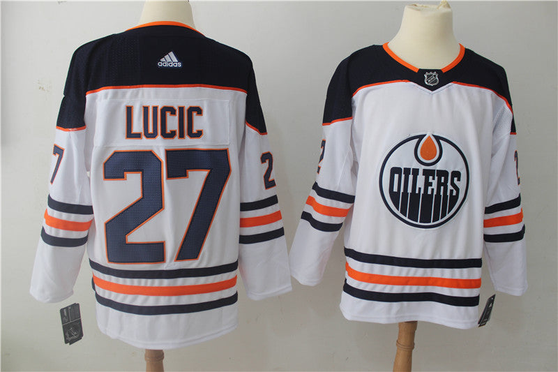 Milan Lucic Edmonton Oilers white jersey