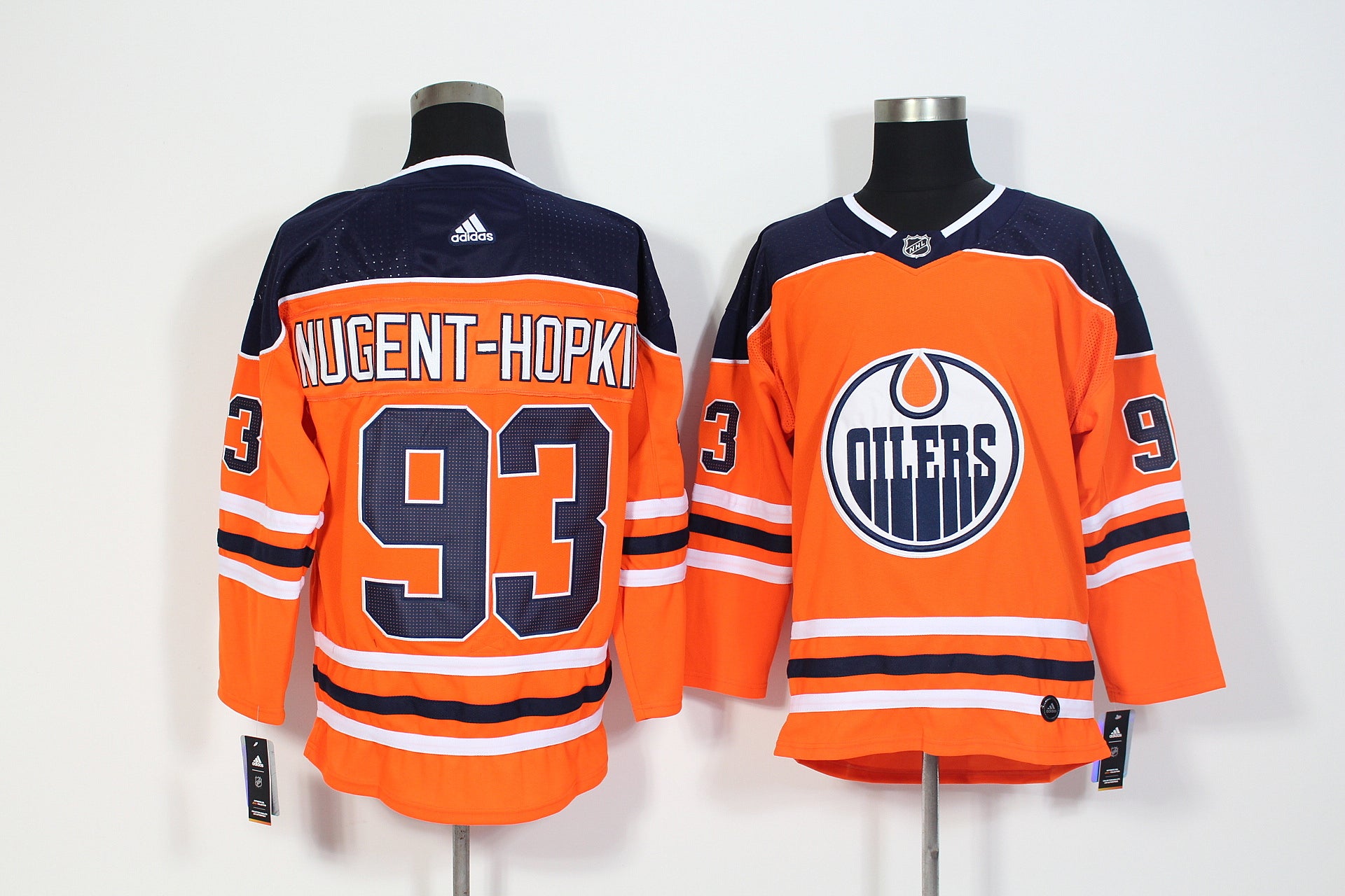 Ryan Nugent-Hopkins Edmonton Oilers orange jersey