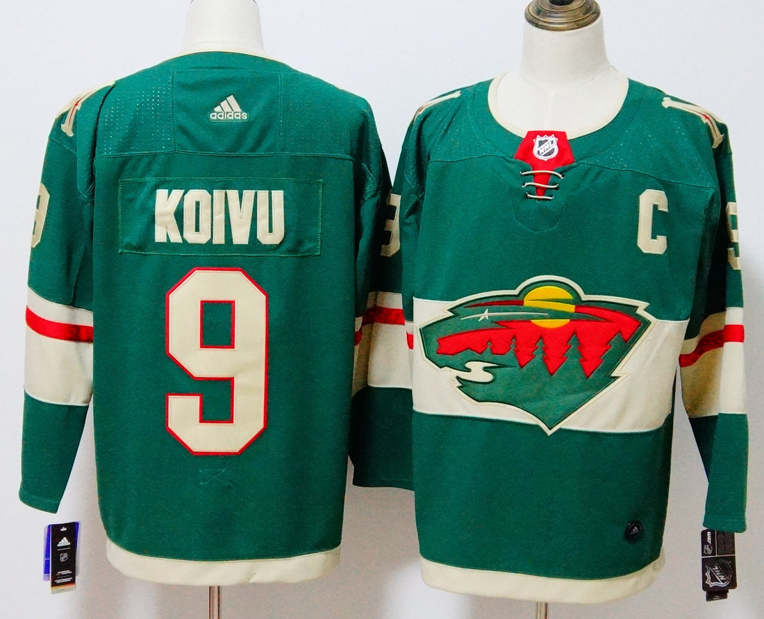 Mikko Koivu Minnesota Wild green jersey