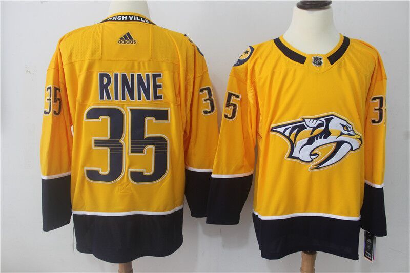 Pekka Rinne Nashville Predators yellow jersey