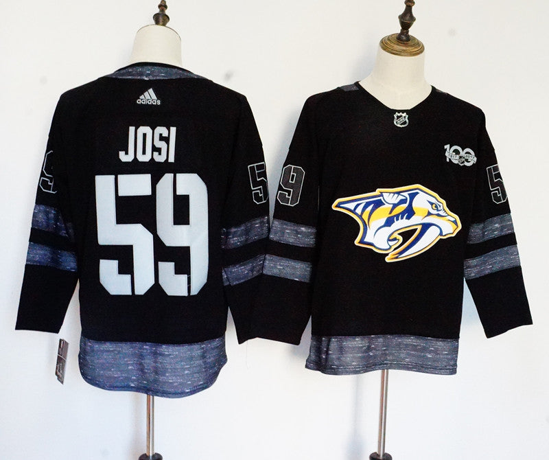 Roman Josi Nashville Predators black jersey