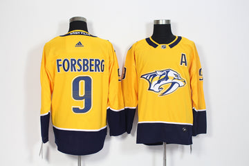 Filip Forsberg Nashville Predators yellow jersey