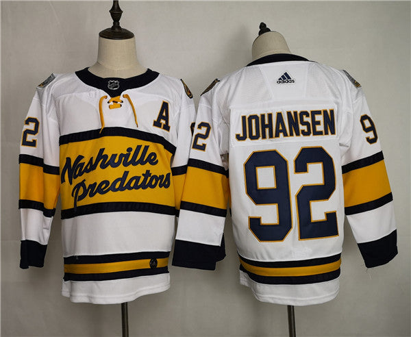 Ryan Johansen Nashville Predators white jersey