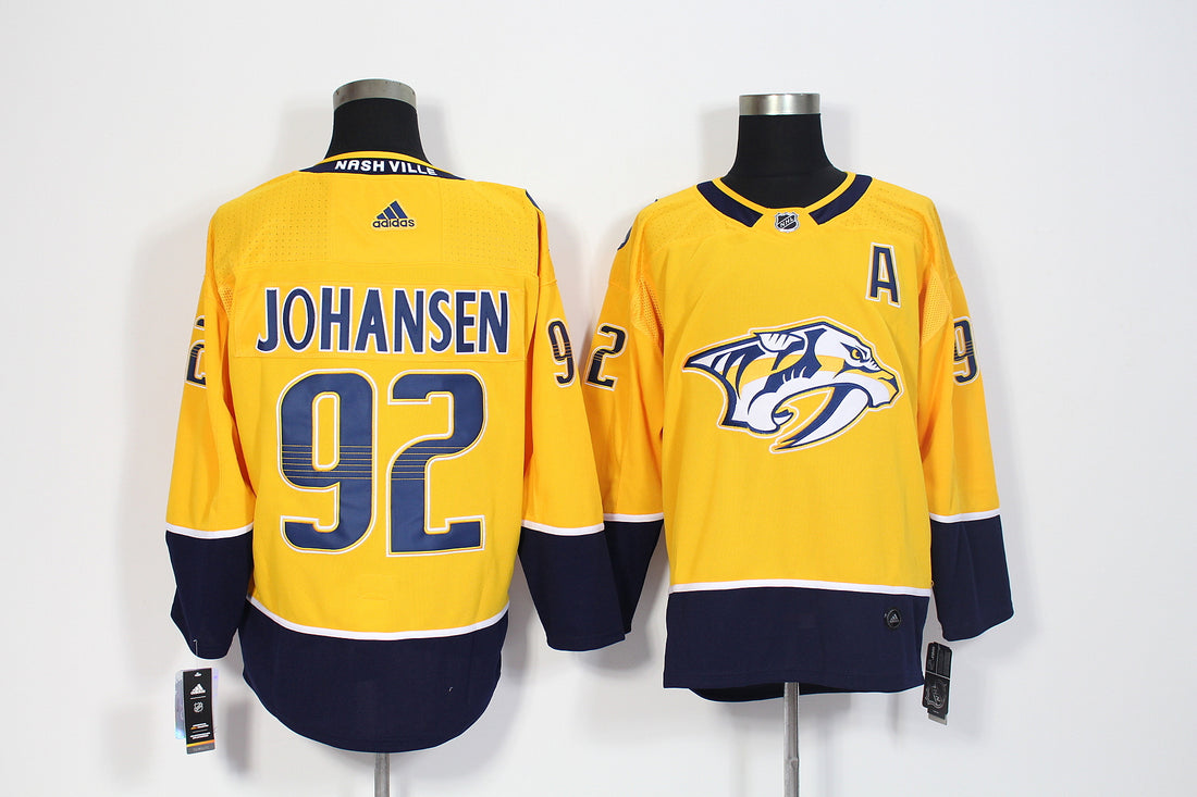 Ryan Johansen Nashville Predators yellow jersey