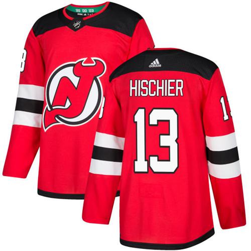 Nico Hischier New Jersey Devils red jersey