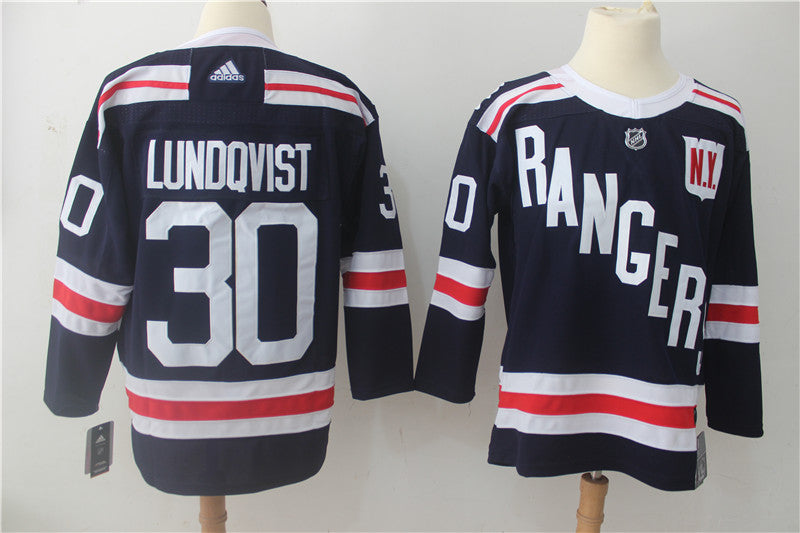 Henrik Lundqvist New York Rangers navy Winter Classic jersey