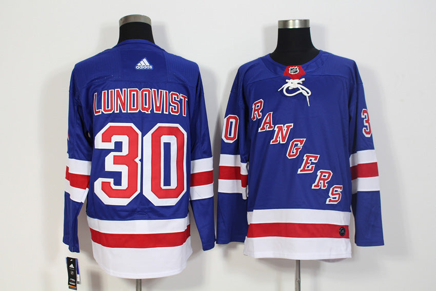 Henrik Lundqvist New York Rangers royal jersey