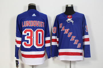 Henrik Lundqvist New York Rangers royal jersey