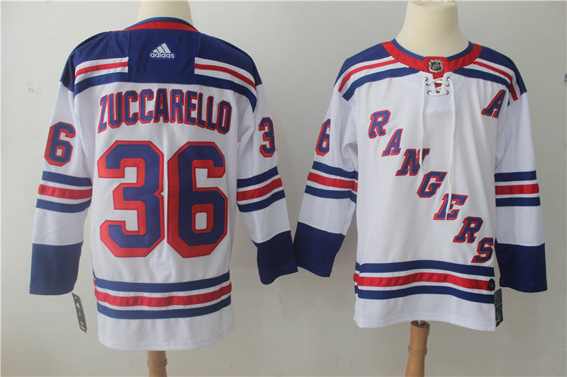Mats Zuccarello New York Rangers white jersey