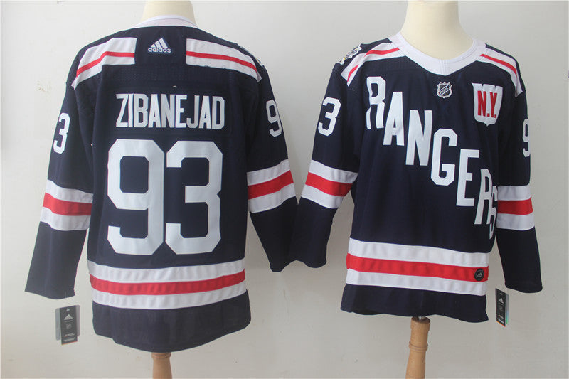 Mika Zibanejad New York Rangers navy Winter Classic jersey