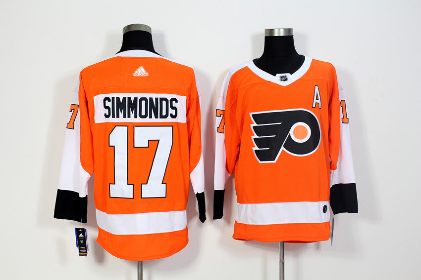 Wayne Simmonds Philadelphia Flyers orange jersey