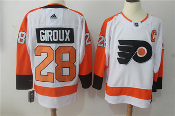 Claude Giroux Philadelphia Flyers white jersey