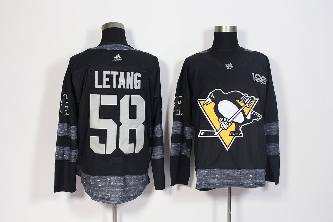 Kris Letang Pittsburgh Penguins black jersey