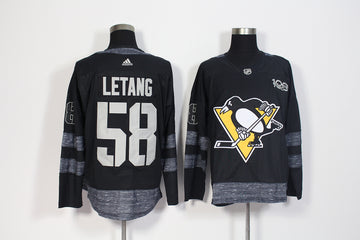 Kris Letang Pittsburgh Penguins black jersey