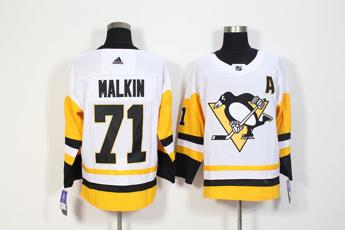 Evgeni Malkin Pittsburgh Penguins white jersey