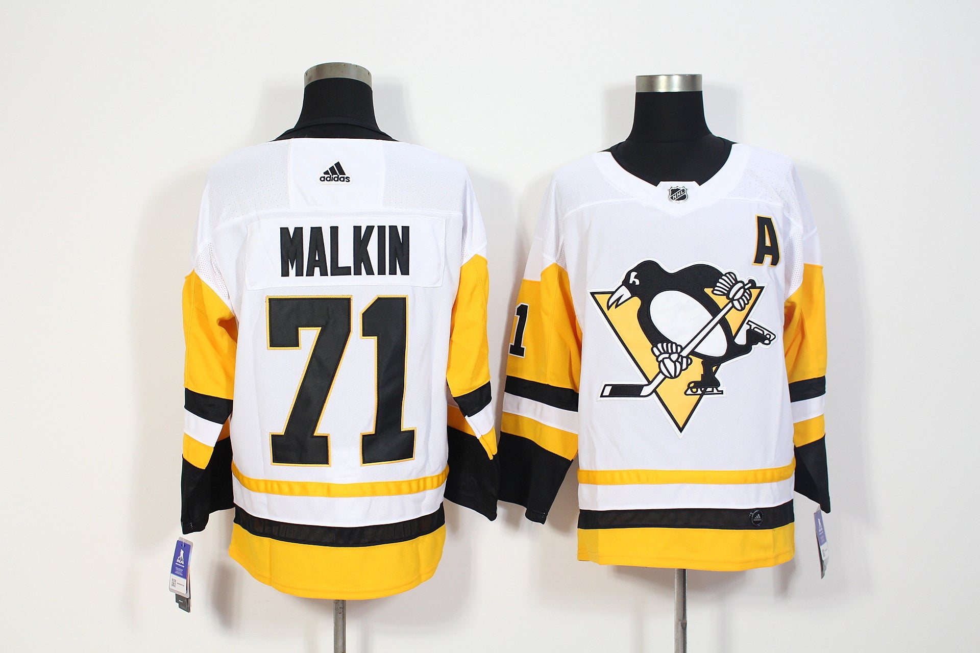 Evgeni Malkin Pittsburgh Penguins white jersey