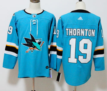 Joe Thornton San Jose Sharks teal jersey