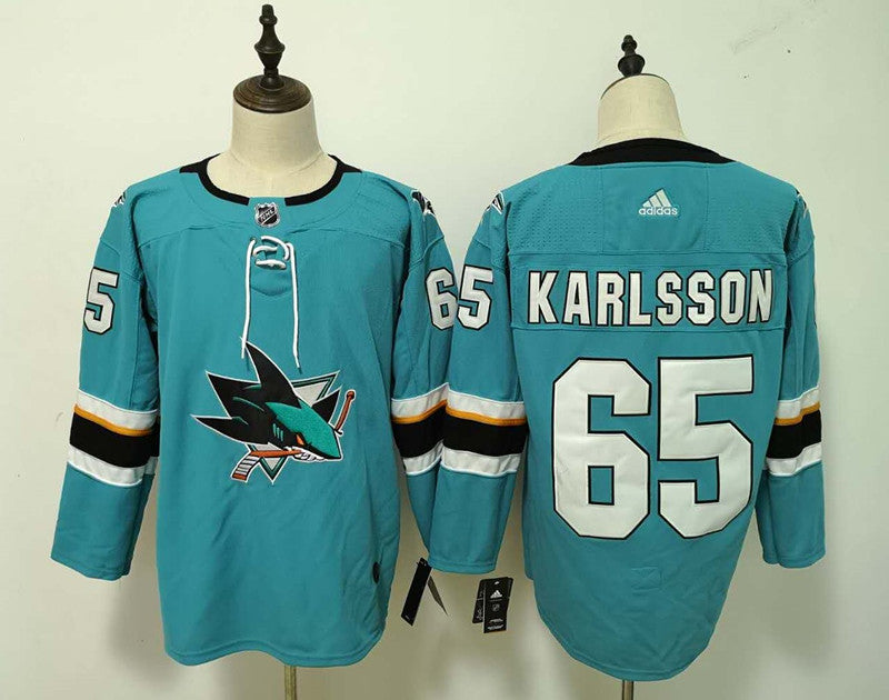 Erik Karlsson San Jose Sharks teal jersey