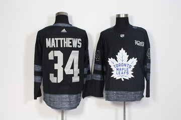 Auston Matthews Toronto Maple Leafs black jersey