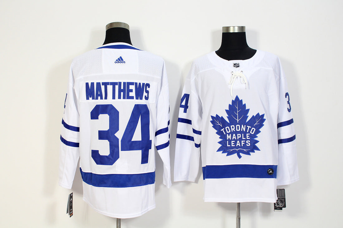Auston Matthews Toronto Maple Leafs white jersey