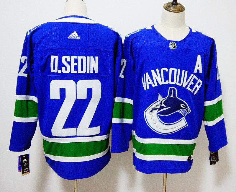 Daniel Sedin Vancouver Canucks blue jersey