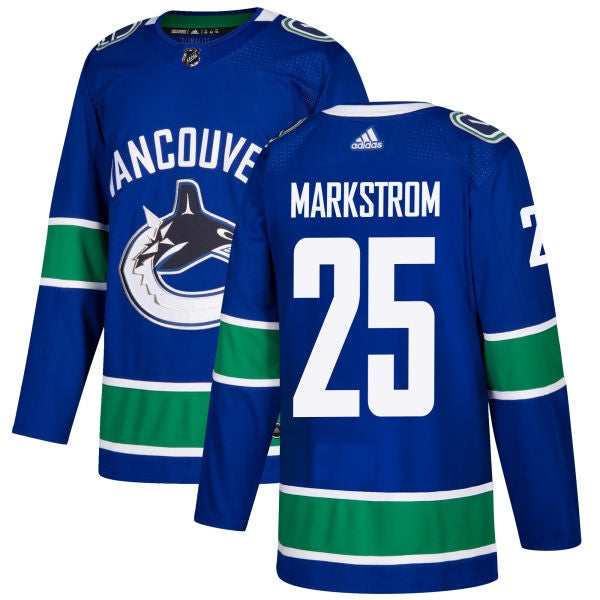 Jacob Markstrom Vancouver Canucks blue jersey
