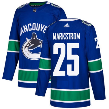 Jacob Markstrom Vancouver Canucks blue jersey