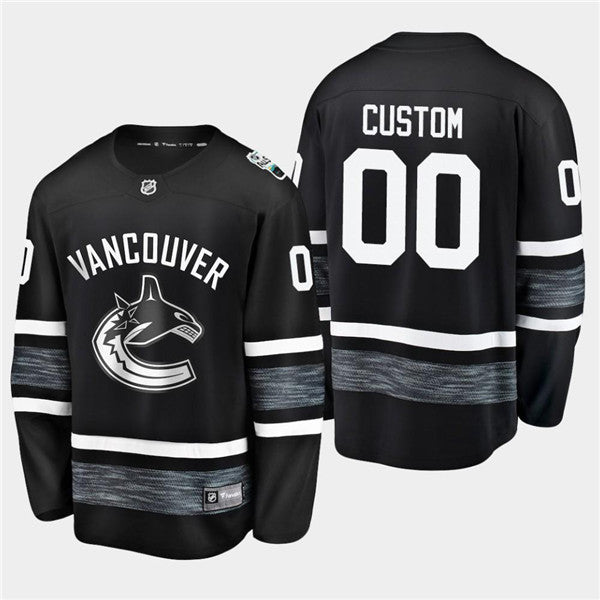 Custom Vancouver Canucks black jersey