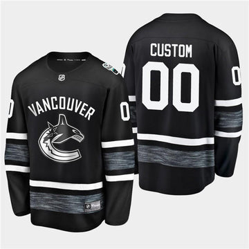Custom Vancouver Canucks black jersey