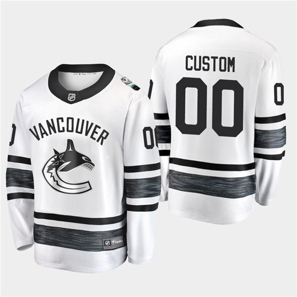 Custom Vancouver Canucks white jersey