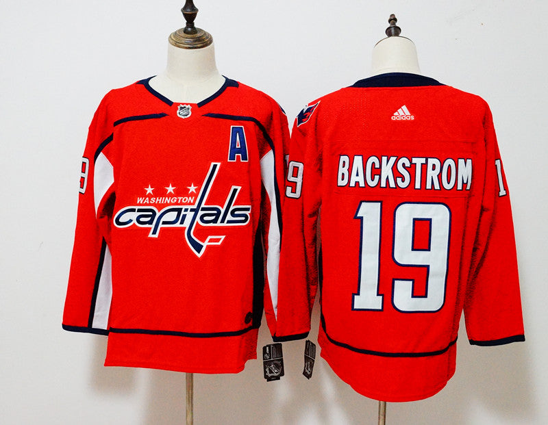 Nicklas Backstrom Washington Capitals red jersey