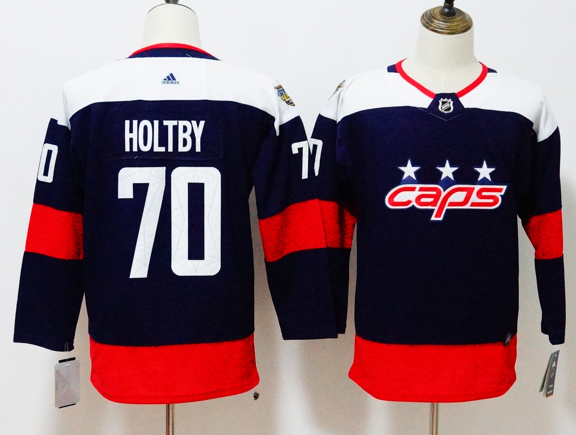 Braden Holtby Washington Capitals navy Stadium Series jersey