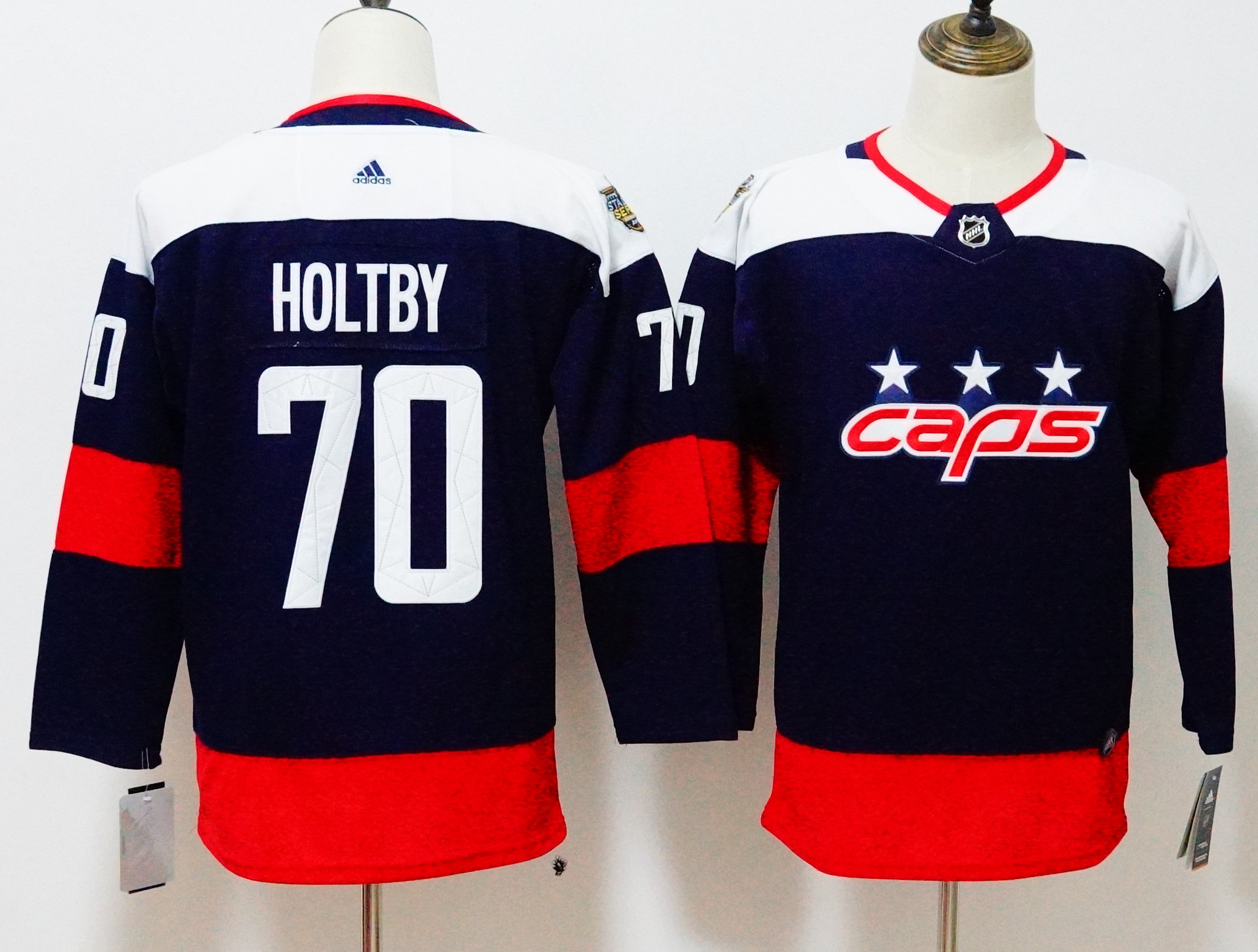 Braden Holtby Washington Capitals navy Stadium Series jersey