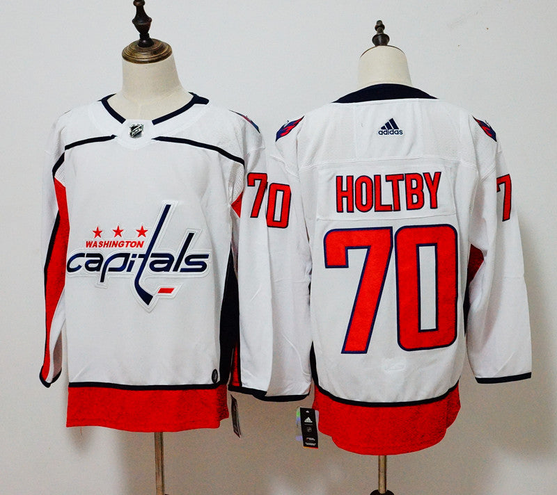 Braden Holtby Washington Capitals white jersey