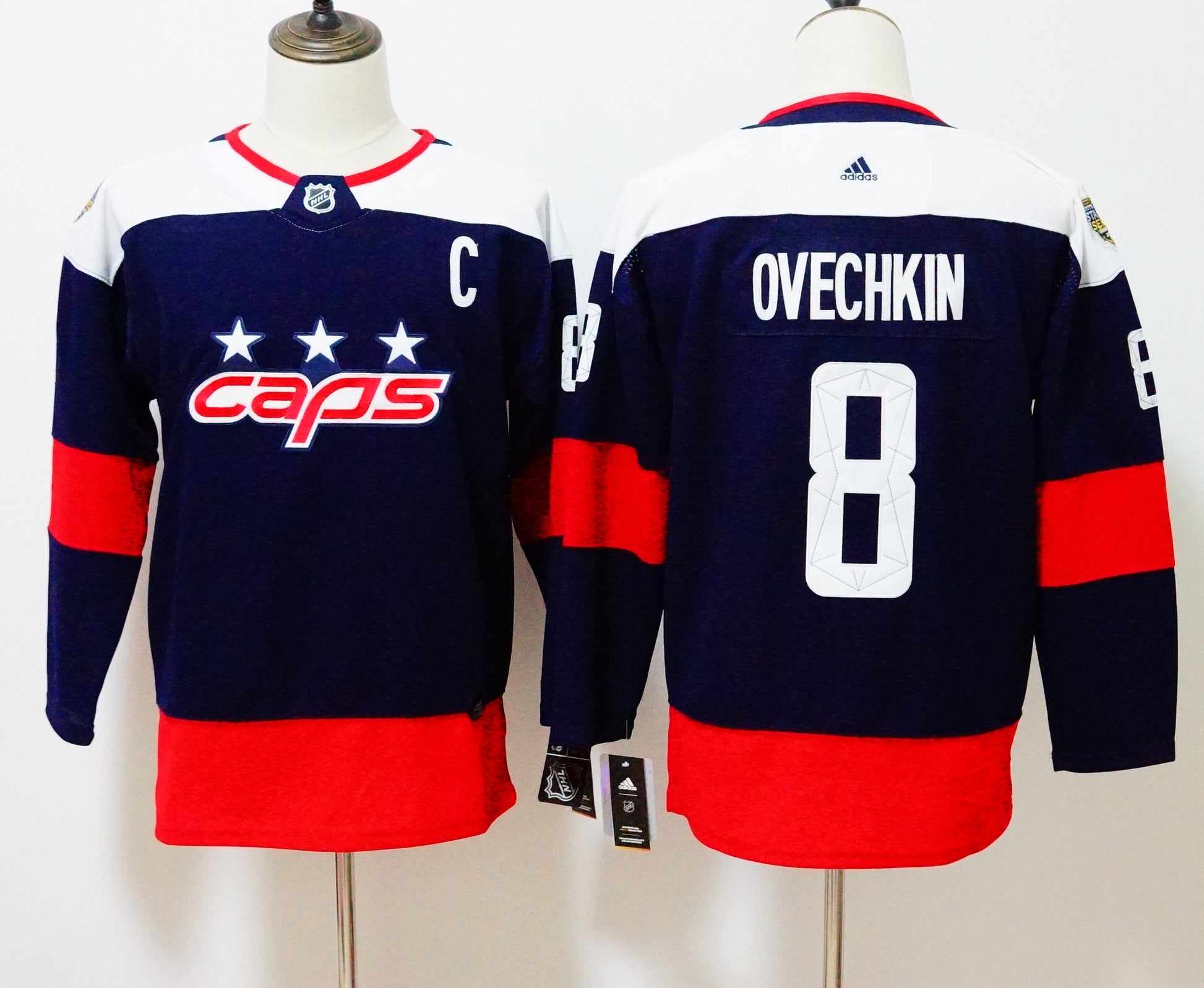 Alexander Ovechkin Washington Capitals navy Stadium Series jersey
