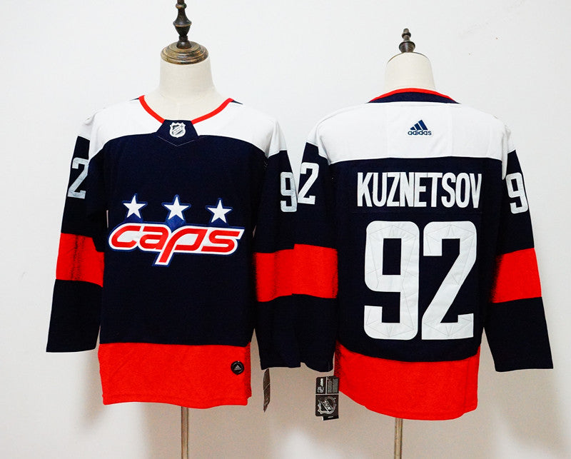 Evgeny Kuznetsov Washington Capitals navy Stadium Series jersey