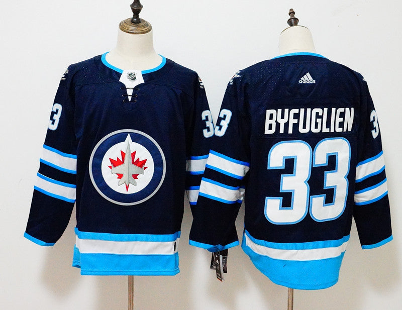 Dustin Byfuglien Winnipeg Jets navy jersey
