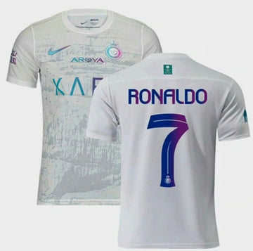 Cristiano Ronaldo Al Nassr white jersey