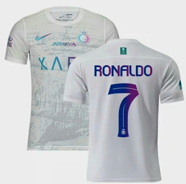 Cristiano Ronaldo Al Nassr white jersey