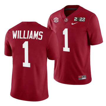 Jameson Williams Alabama Crimson Tide red jersey