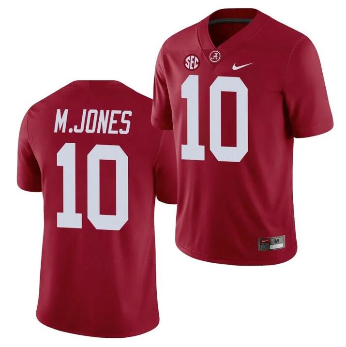 Mac Jones Alabama Crimson Tide red jersey