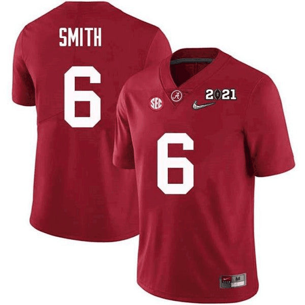 DeVonta Smith Alabama Crimson Tide red jersey