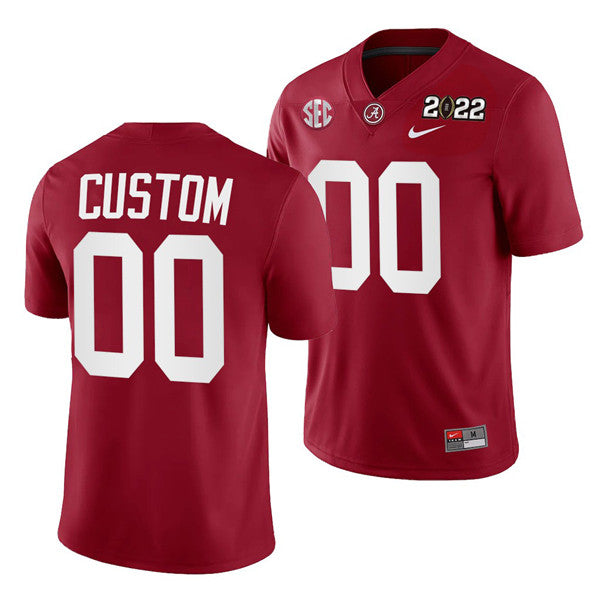 Custom Alabama Crimson Tide red jersey