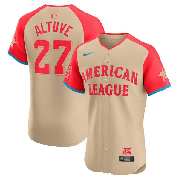 Jose Altuve American League All-Star cream All-Star jersey