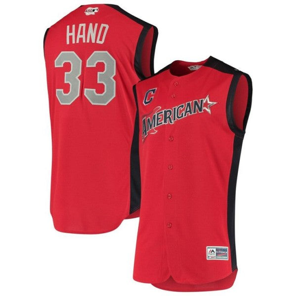 Brad Hand American League All-Star red All-Star jersey