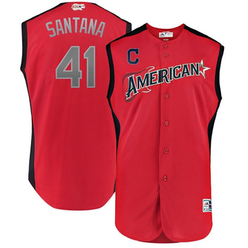 Carlos Santana American League All-Star red All-Star jersey